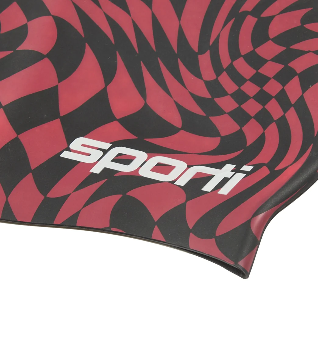 Sporti Checkmate Silicone Swim Cap - Image 18