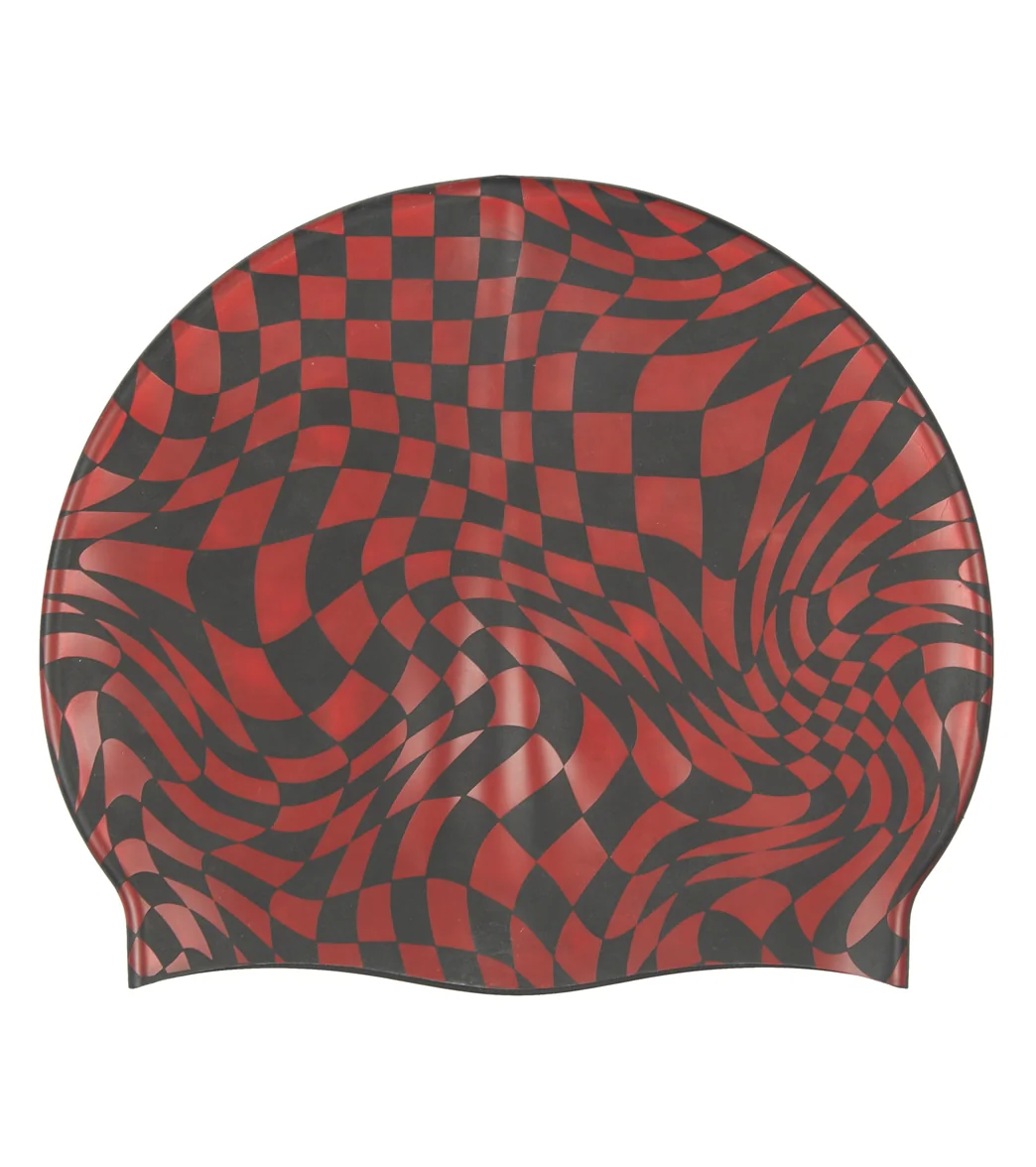 Sporti Checkmate Silicone Swim Cap - Image 22