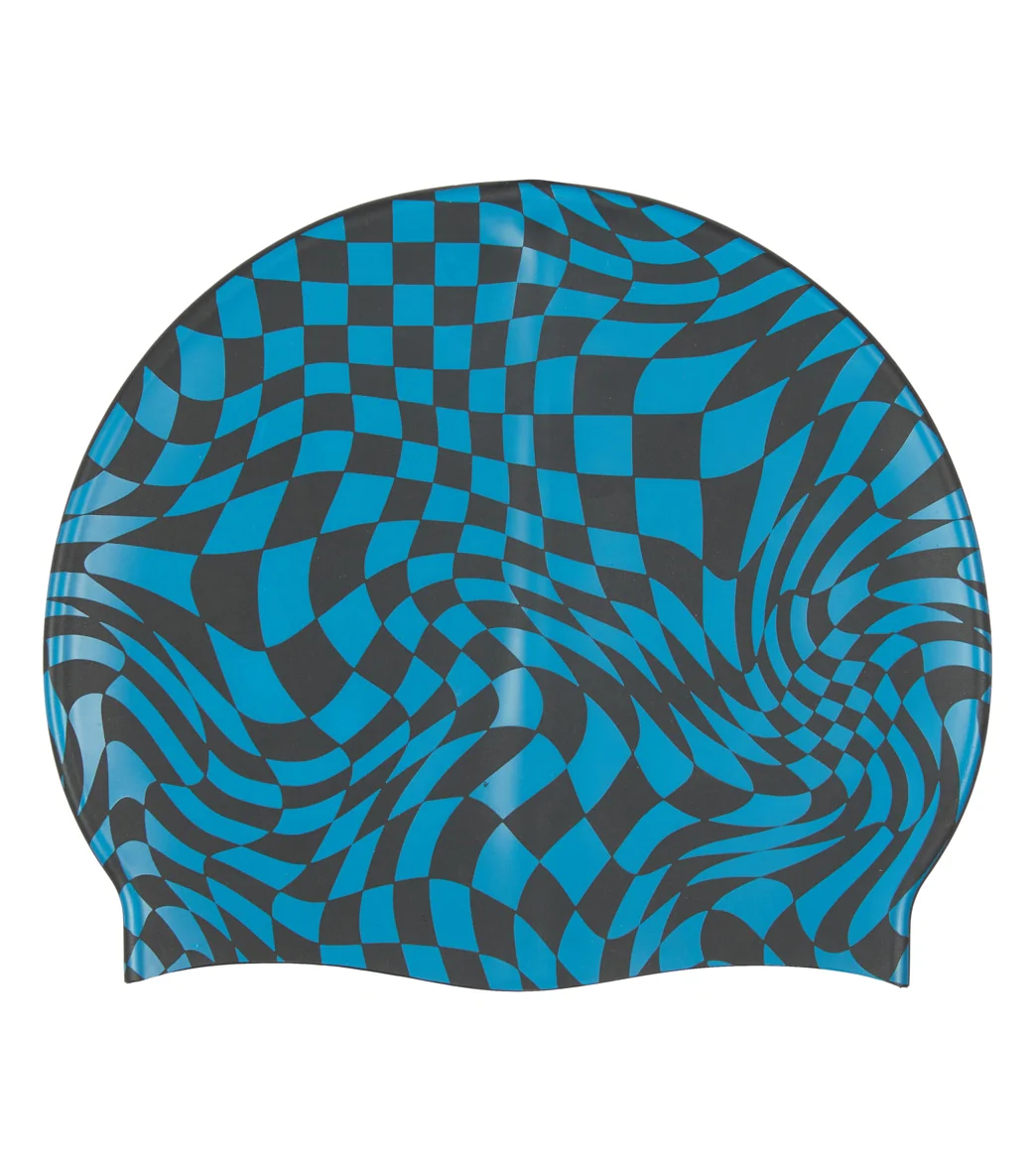 Sporti Checkmate Silicone Swim Cap - Image 27
