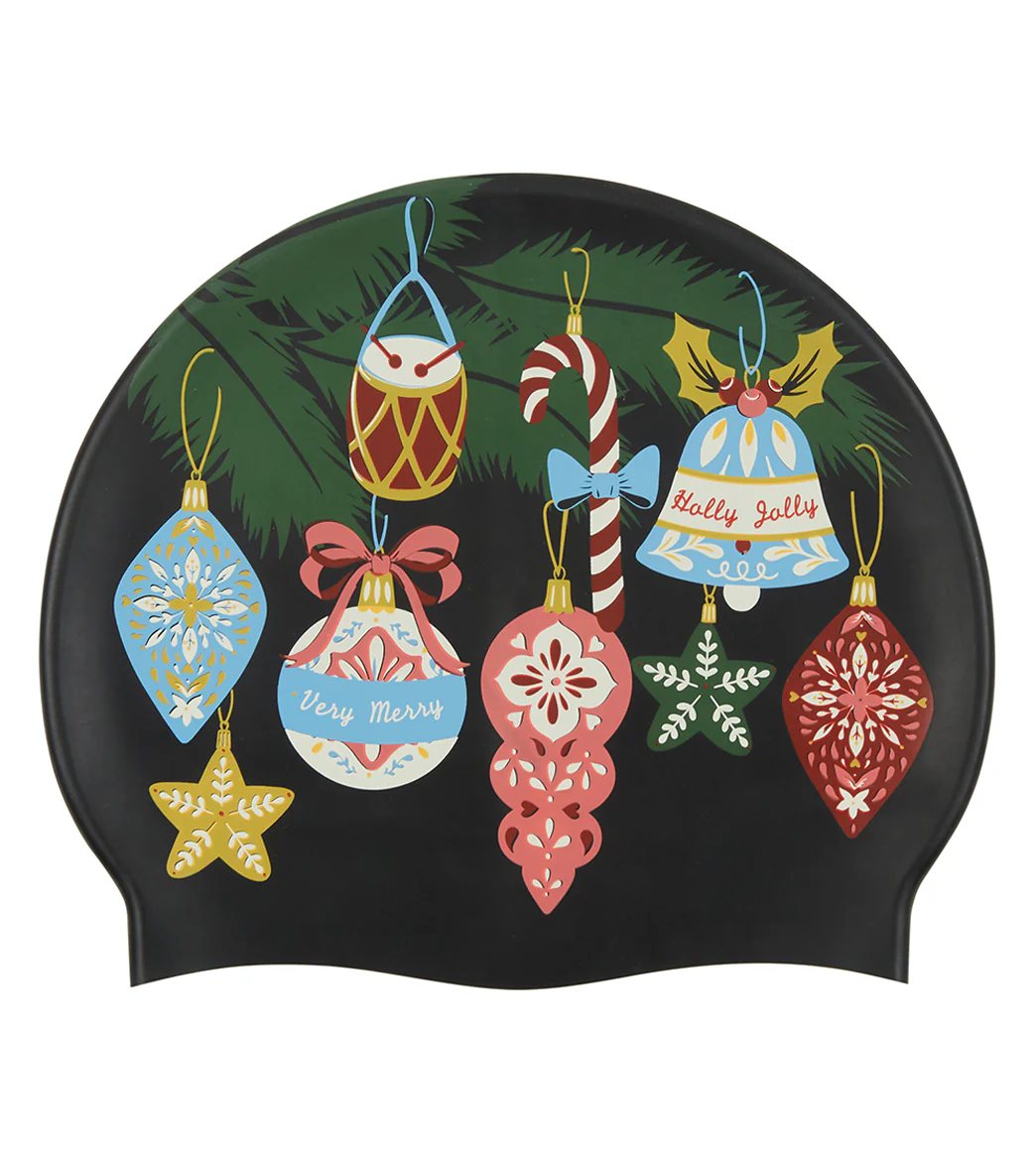 Sporti Deck the Halls Silicone Swim Cap - Image 3