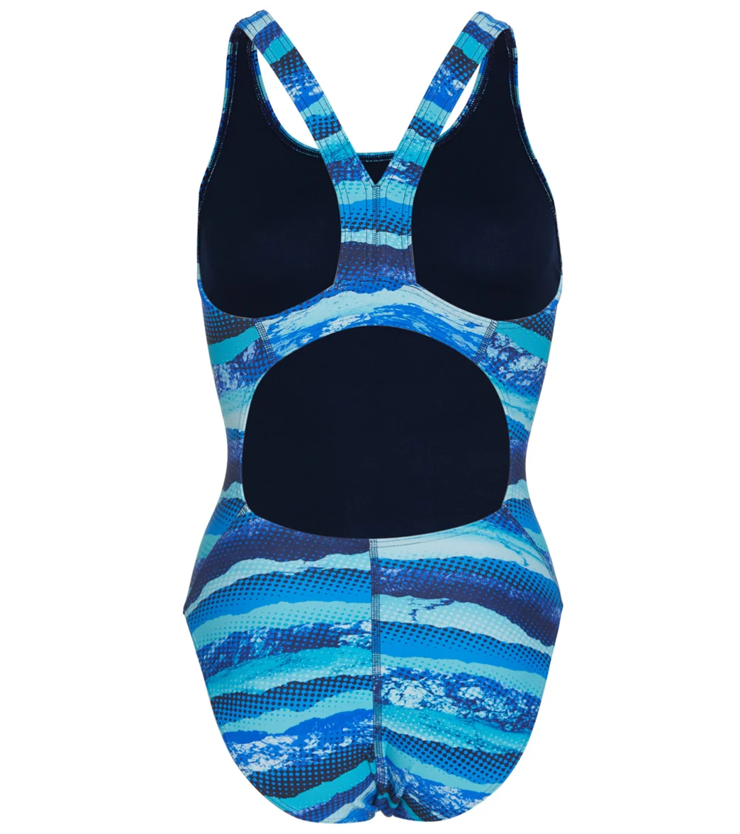 Sporti Deep Wide Strap One Piece Swimsuit Youth (22-28) - Image 10