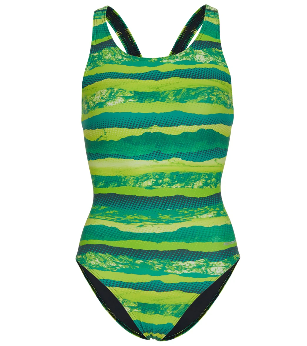 Sporti Deep Wide Strap One Piece Swimsuit Youth (22-28) - Image 13