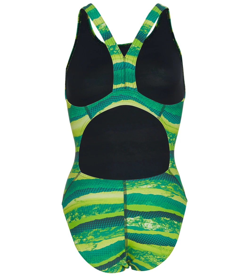 Sporti Deep Wide Strap One Piece Swimsuit Youth (22-28) - Image 14