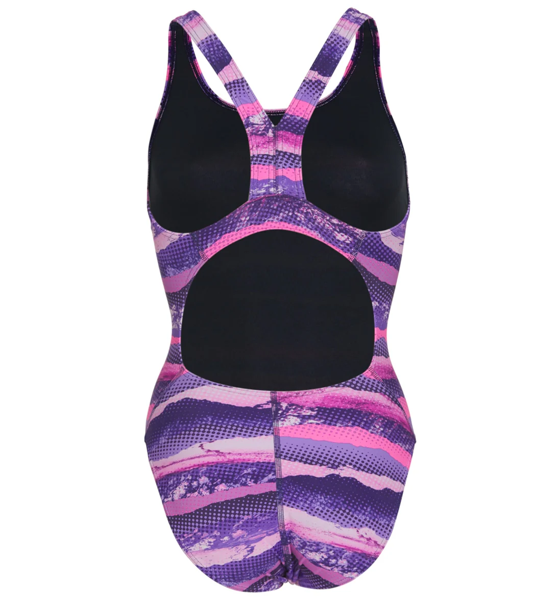 Sporti Deep Wide Strap One Piece Swimsuit Youth (22-28) - Image 2