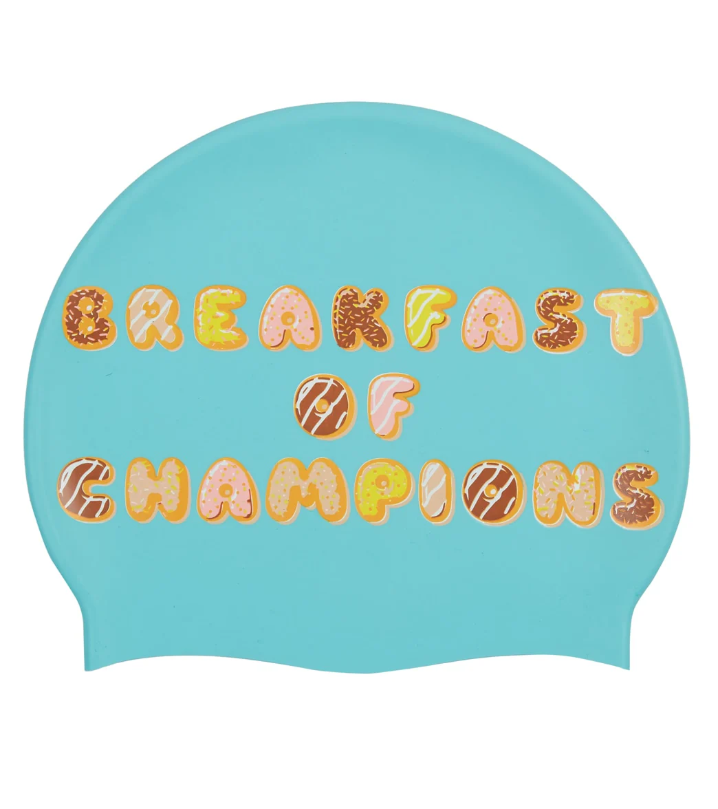 Sporti Donut Dreams Silicone Swim Cap - Image 2