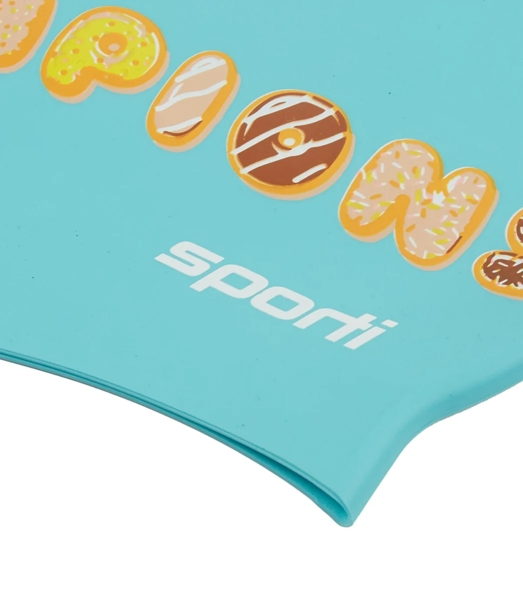 Sporti Donut Dreams Silicone Swim Cap - Image 3