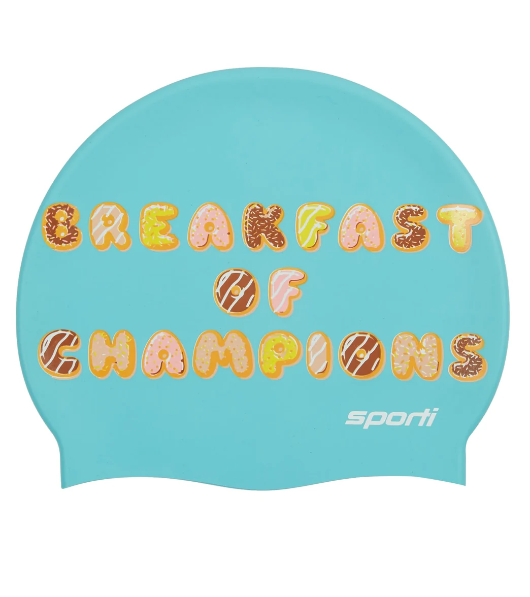 Sporti Donut Dreams Silicone Swim Cap - Image 5