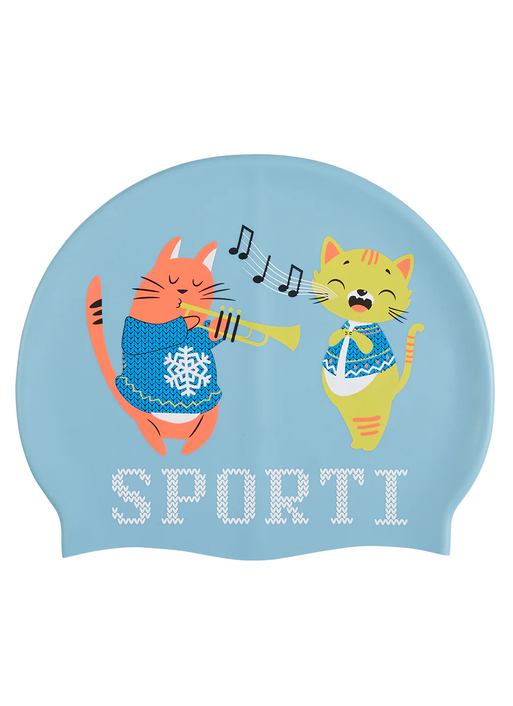 Sporti Fa-La-La-La-Paws Silicone Swim Cap - Image 3