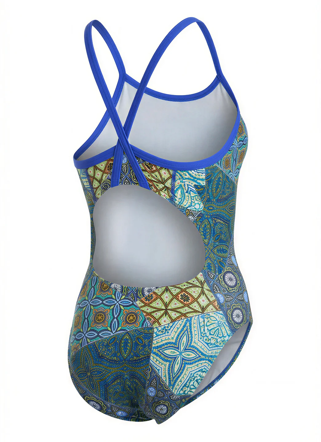 Sporti Fiesta Tile Thin Strap One Piece Swimsuit (22-44) - Image 9