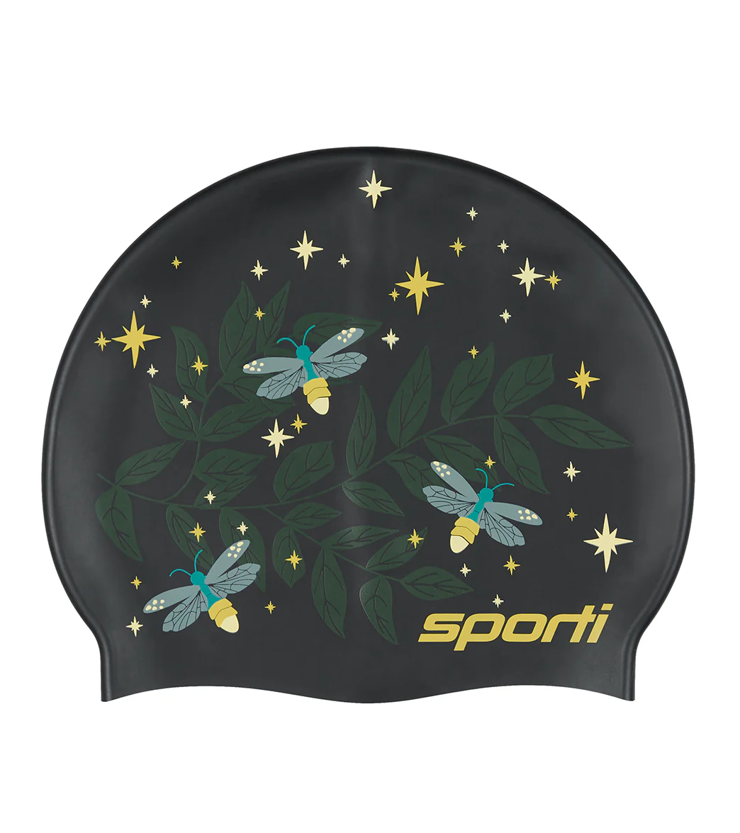 Sporti Firefly Lane Silicone Swim Cap - Image 7