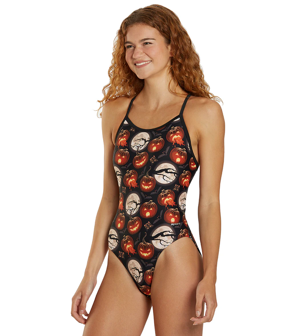 Sporti Fright Night Thin Strap One Piece Swimsuit (22-44) - Image 6