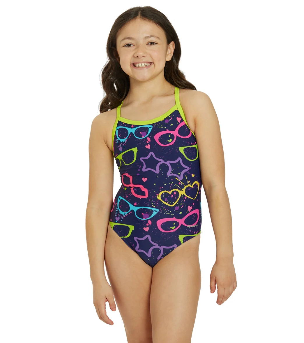Sporti Gotta Wear Shades Thin Strap One Piece Swimsuit Youth (22-28) - Image 2