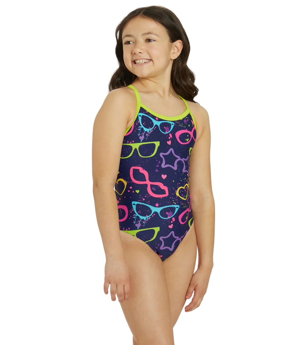 Sporti Gotta Wear Shades Thin Strap One Piece Swimsuit Youth (22-28) - Image 6