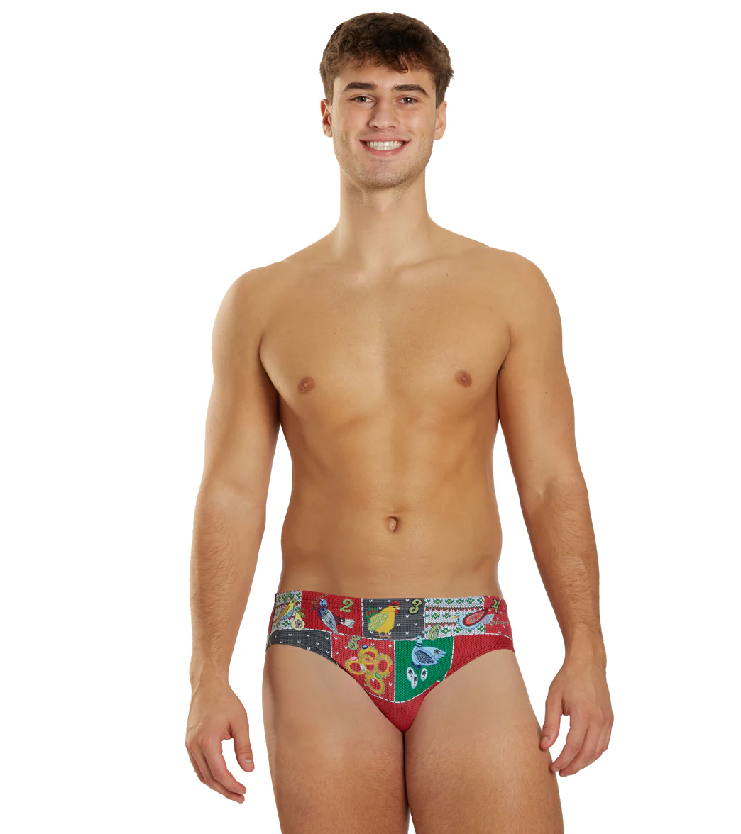 Sporti Granny Sweater 12 Days of Christmas Brief Swimsuit (26-40) - Image 3
