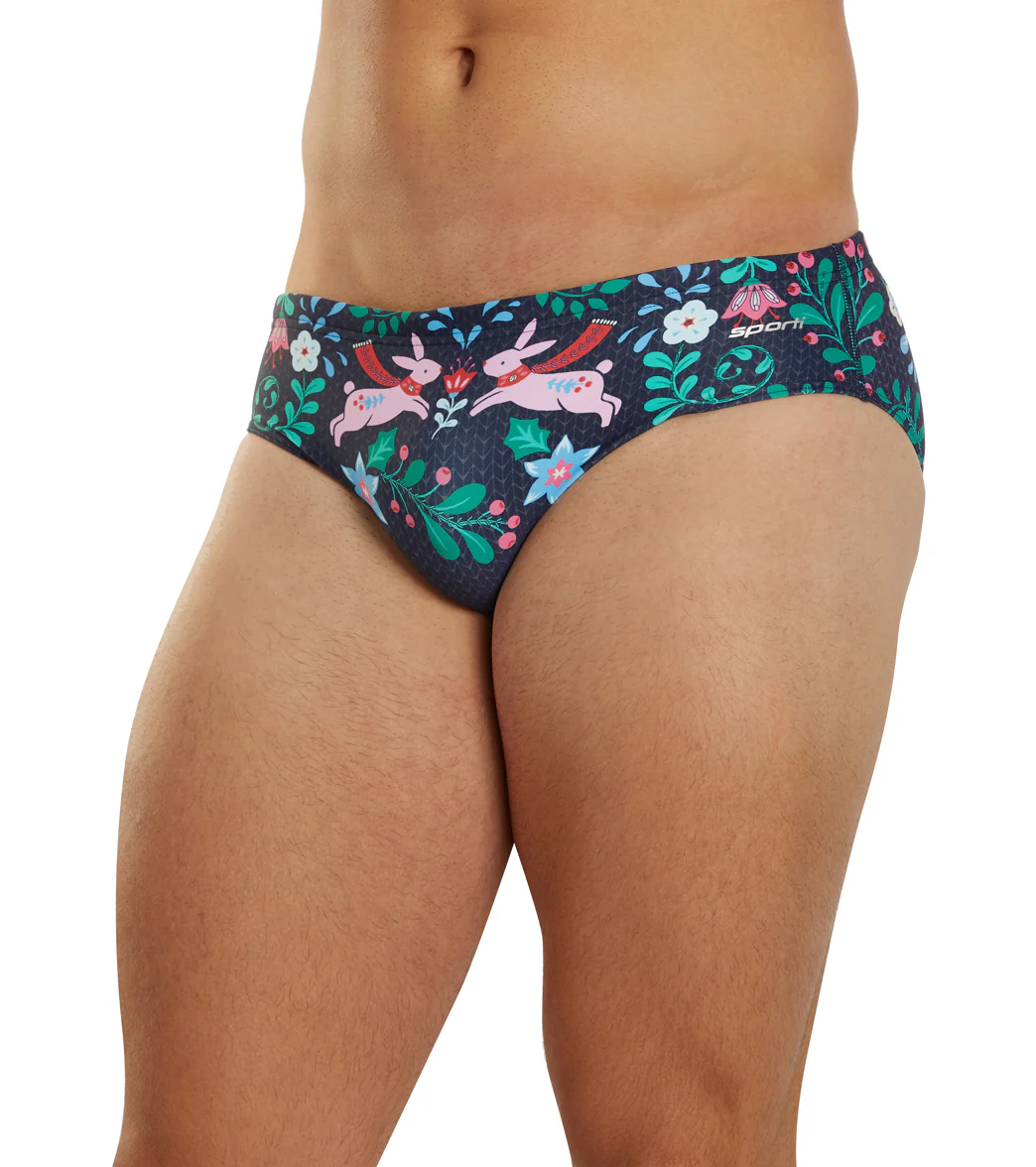 Sporti Granny Sweater Folk Holiday Brief Swimsuit (26-40) - Image 13