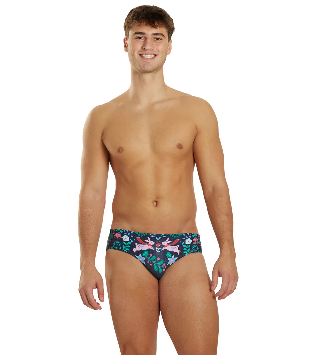 Sporti Granny Sweater Folk Holiday Brief Swimsuit (26-40) - Image 5