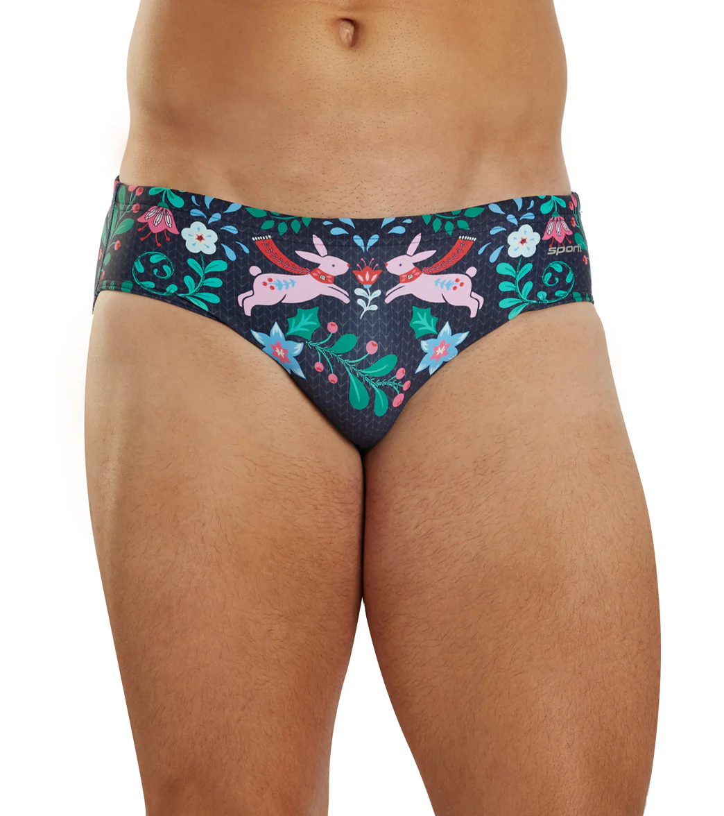 Sporti Granny Sweater Folk Holiday Brief Swimsuit (26-40) - Image 9