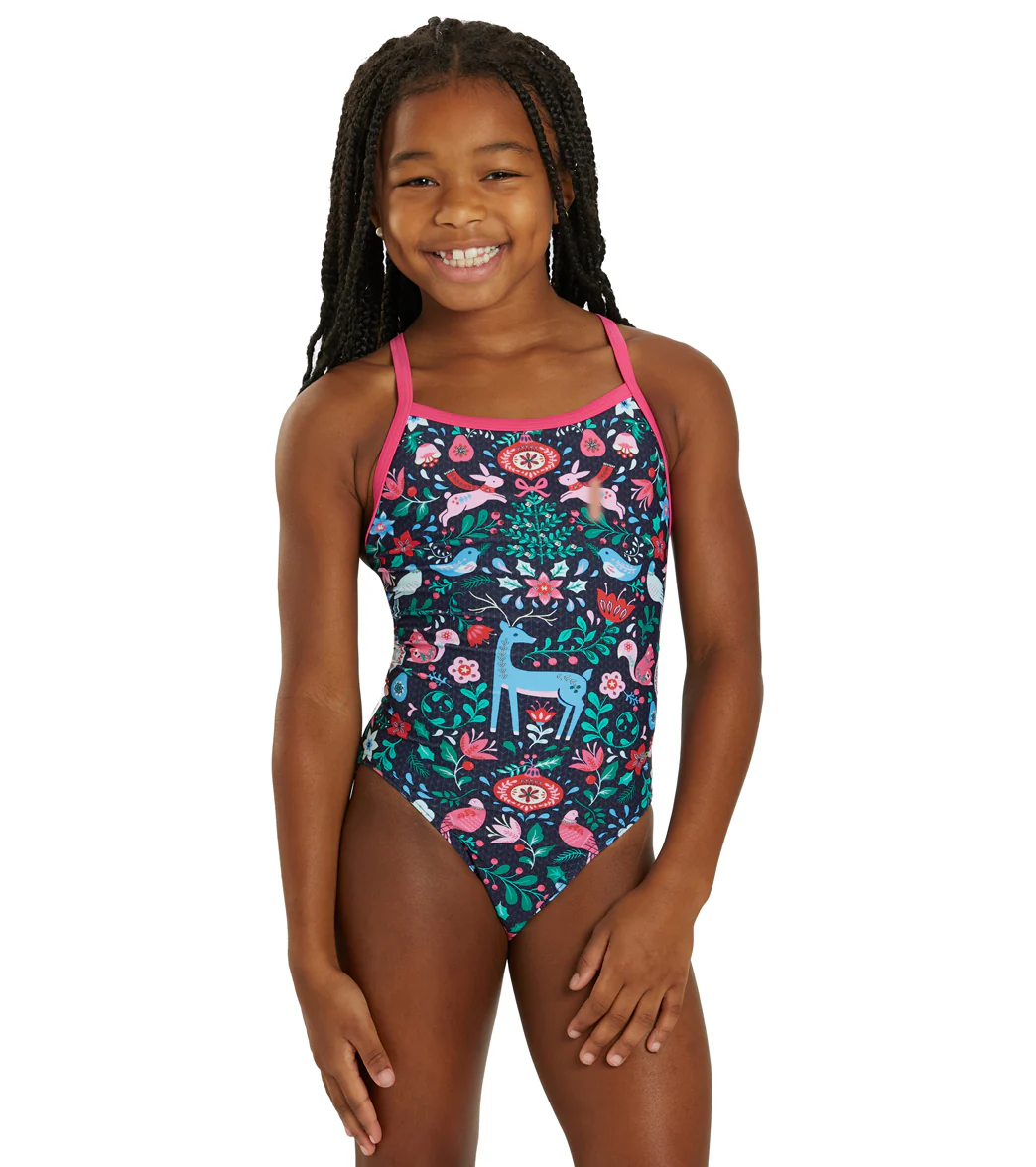 Sporti Granny Sweater Folk Holiday Thin Strap One Piece Swimsuit (22-44) - Image 13
