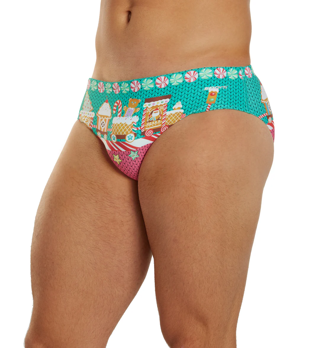 Sporti Granny Sweater Gingerbread Brief Swimsuit (26-40) - Image 11