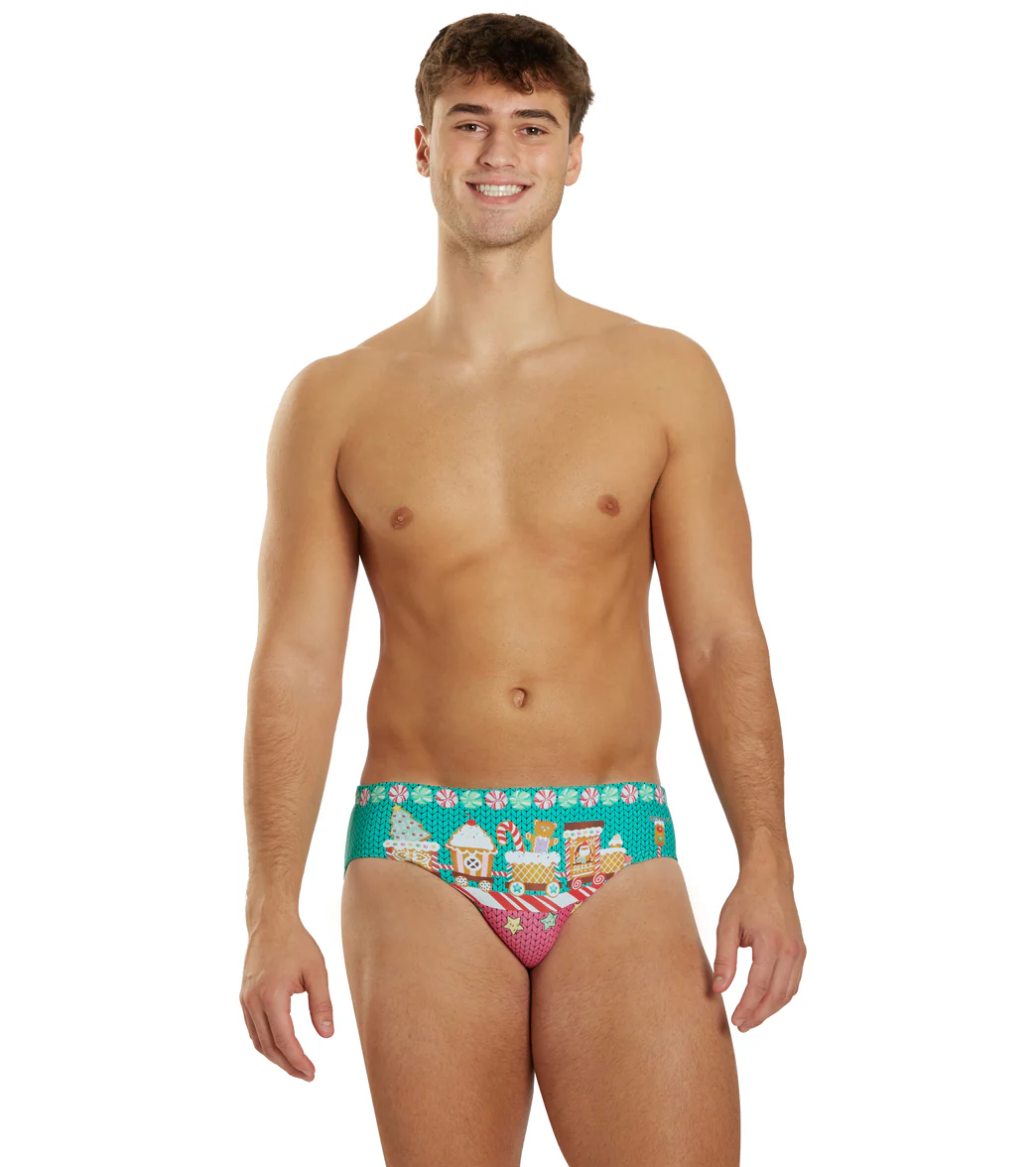 Sporti Granny Sweater Gingerbread Brief Swimsuit (26-40) - Image 4