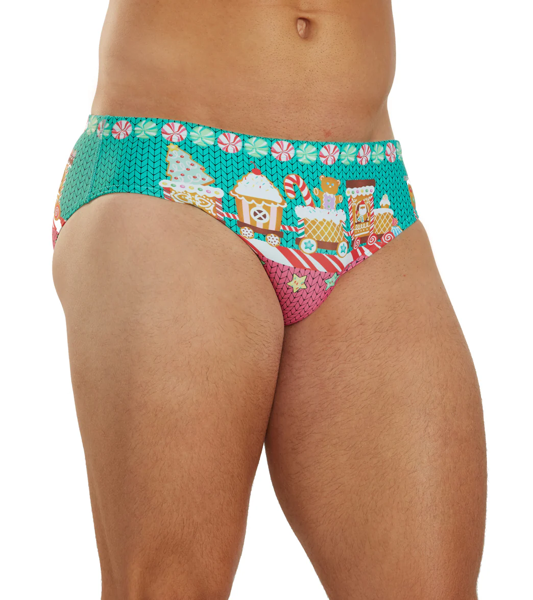 Sporti Granny Sweater Gingerbread Brief Swimsuit (26-40) - Image 9