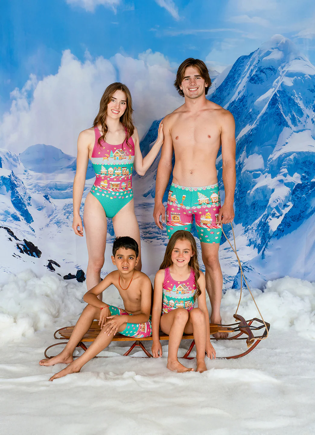 Sporti Granny Sweater Gingerbread Wide Strap One Piece Swimsuit (22-44) - Image 13