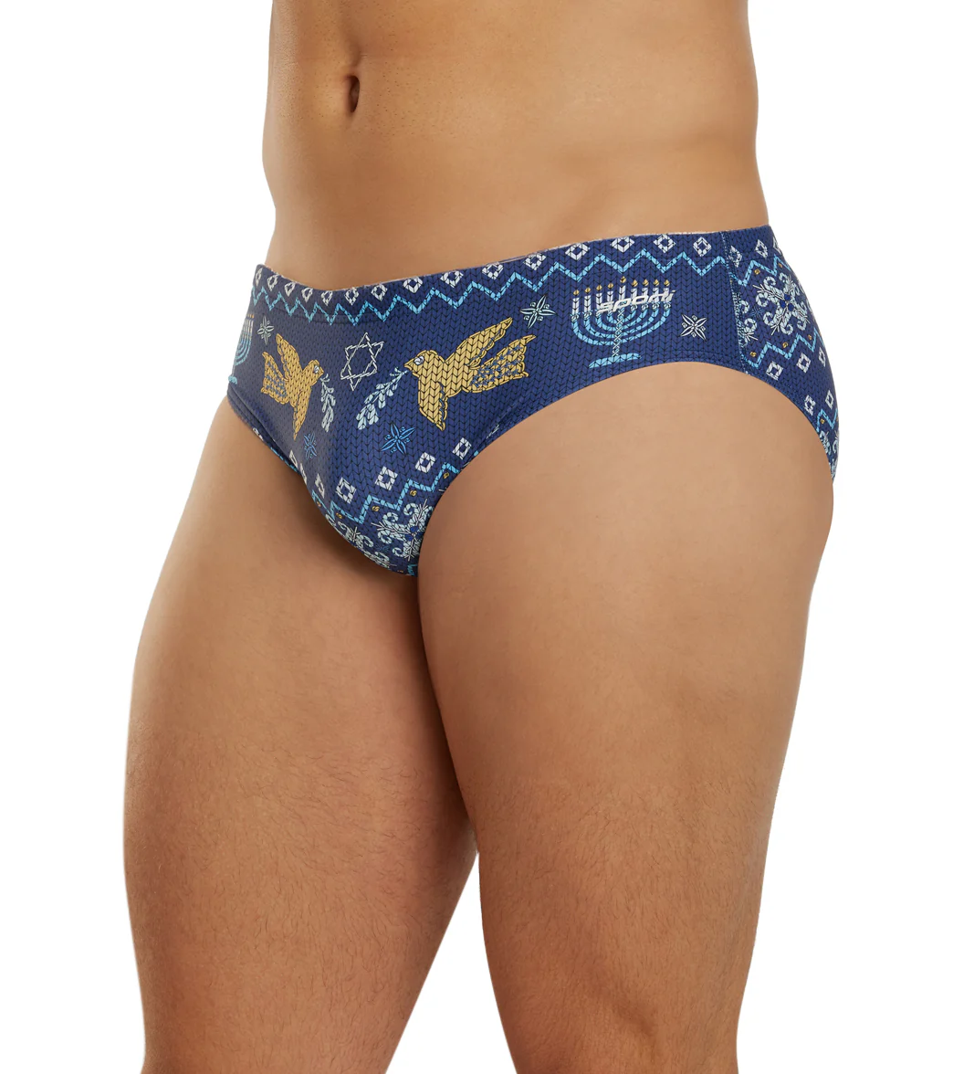 Sporti Granny Sweater Hanukkah Brief Swimsuit (26-40) - Image 10