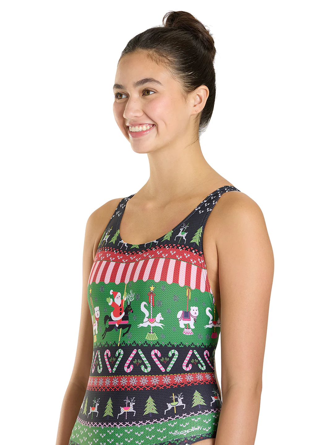 Sporti Granny Sweater Jolly-Go-Round Wide Strap One Piece Swimsuit (22-44) - Image 7