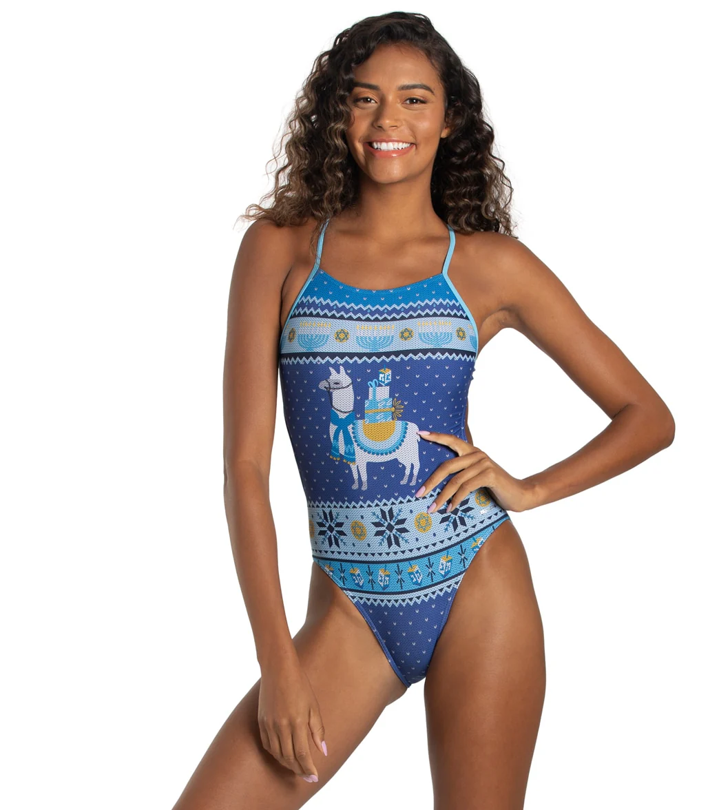Sporti Granny Sweater Llamakah Micro Back One Piece Swimsuit - Image 5