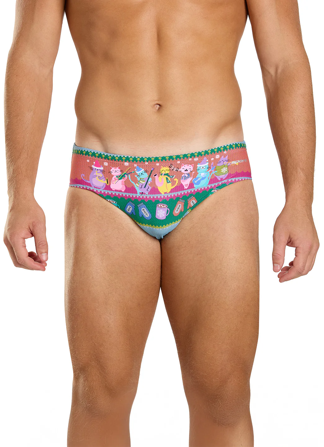 Sporti Granny Sweater Meowy & Bright Brief Swimsuit (26-40) - Image 6