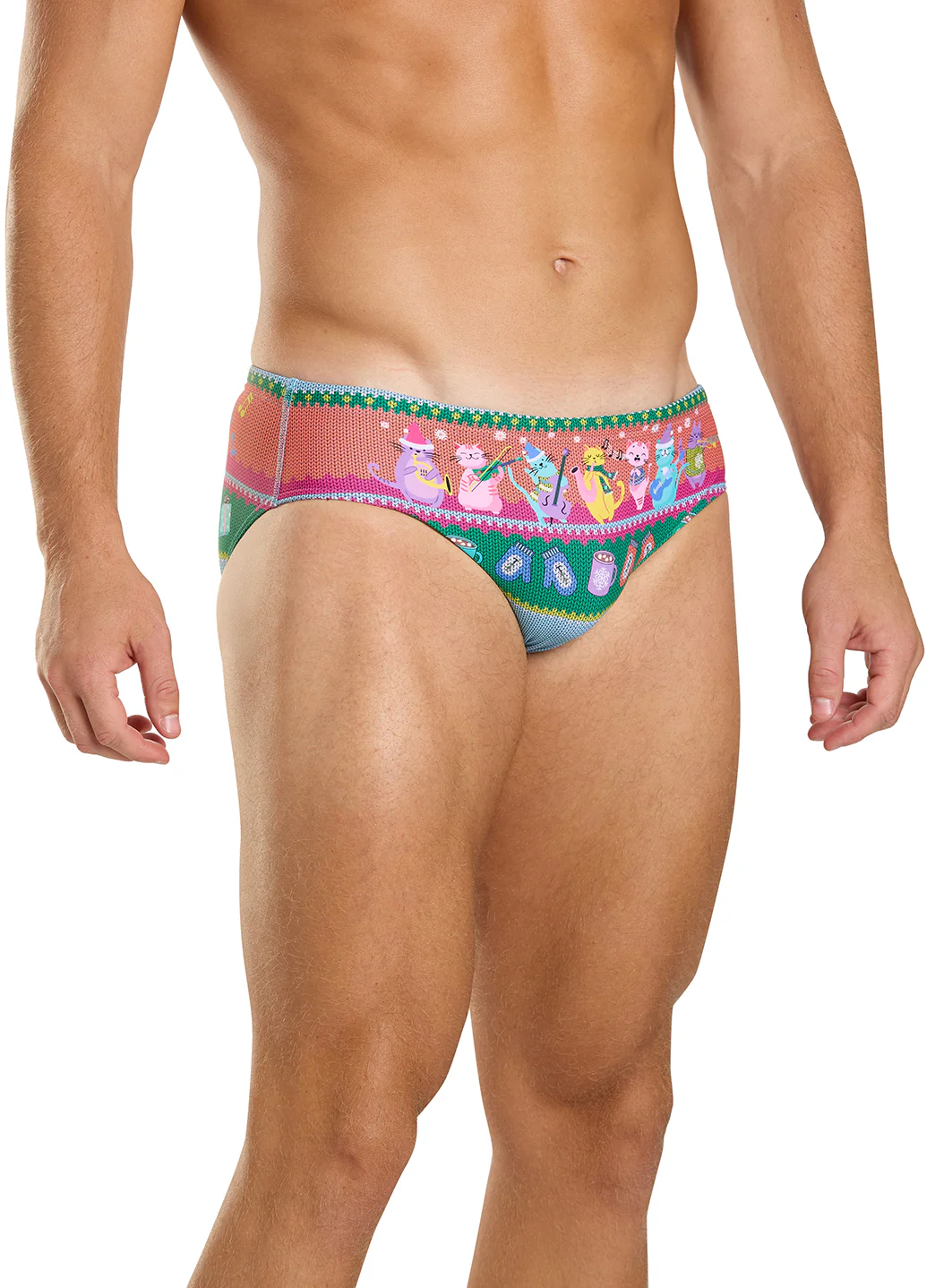 Sporti Granny Sweater Meowy & Bright Brief Swimsuit (26-40) - Image 8