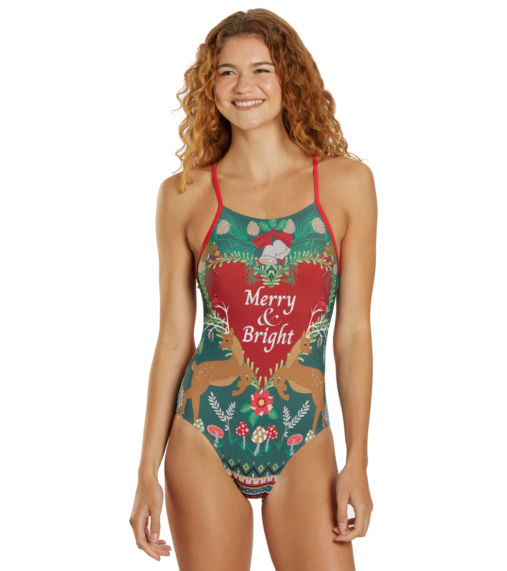 Sporti Granny Sweater Merry & Bright Micro Back One Piece Swimsuit (26-40) - Image 6