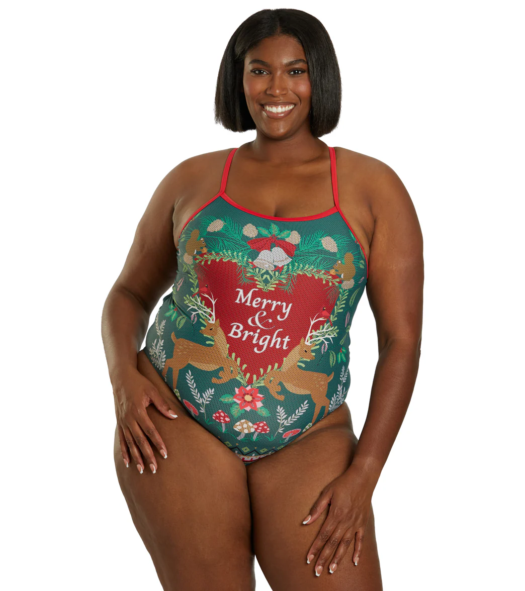 Sporti Granny Sweater Merry & Bright Thin Strap One Piece Swimsuit (22-44) - Image 7