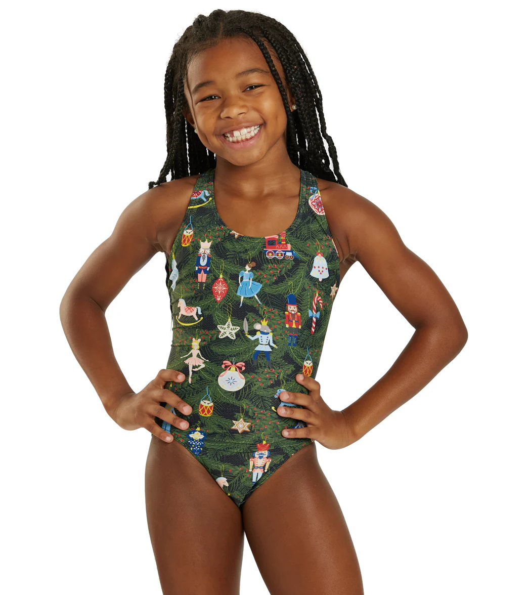 Sporti Granny Sweater Ornaments Wide Strap One Piece Swimsuit (22-44) - Image 11