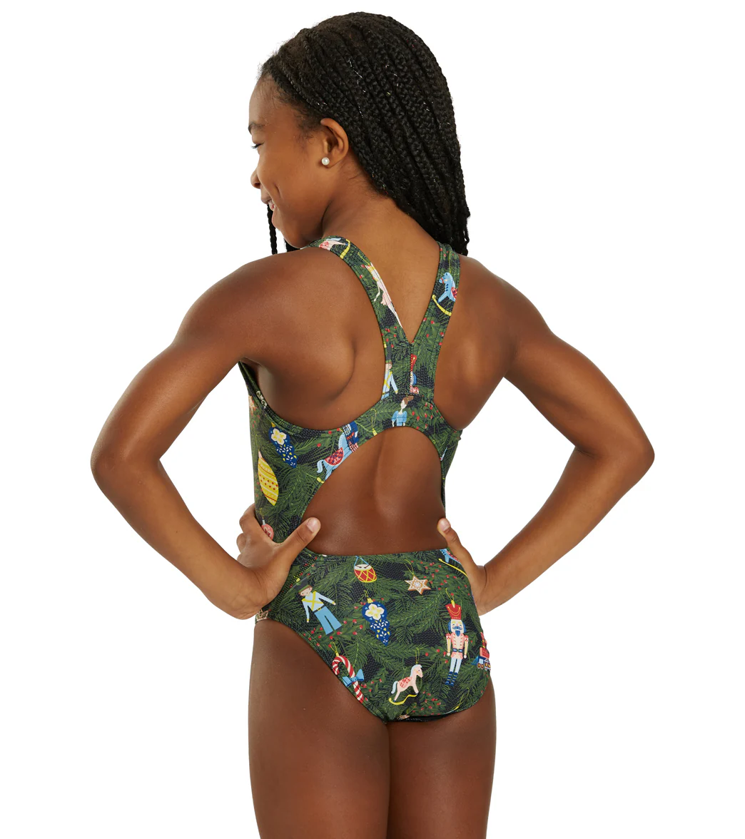 Sporti Granny Sweater Ornaments Wide Strap One Piece Swimsuit (22-44) - Image 12