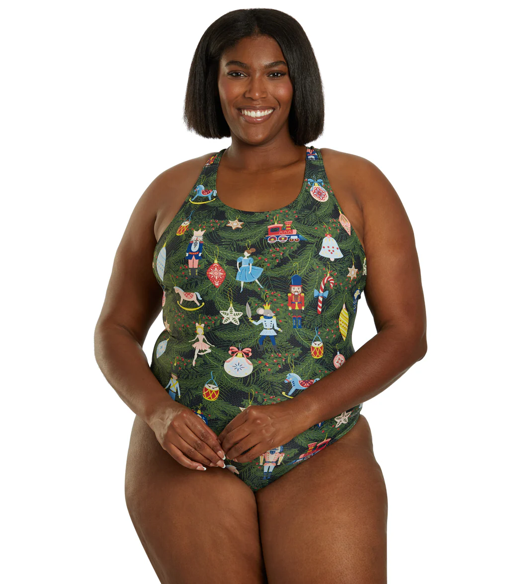 Sporti Granny Sweater Ornaments Wide Strap One Piece Swimsuit (22-44) - Image 13