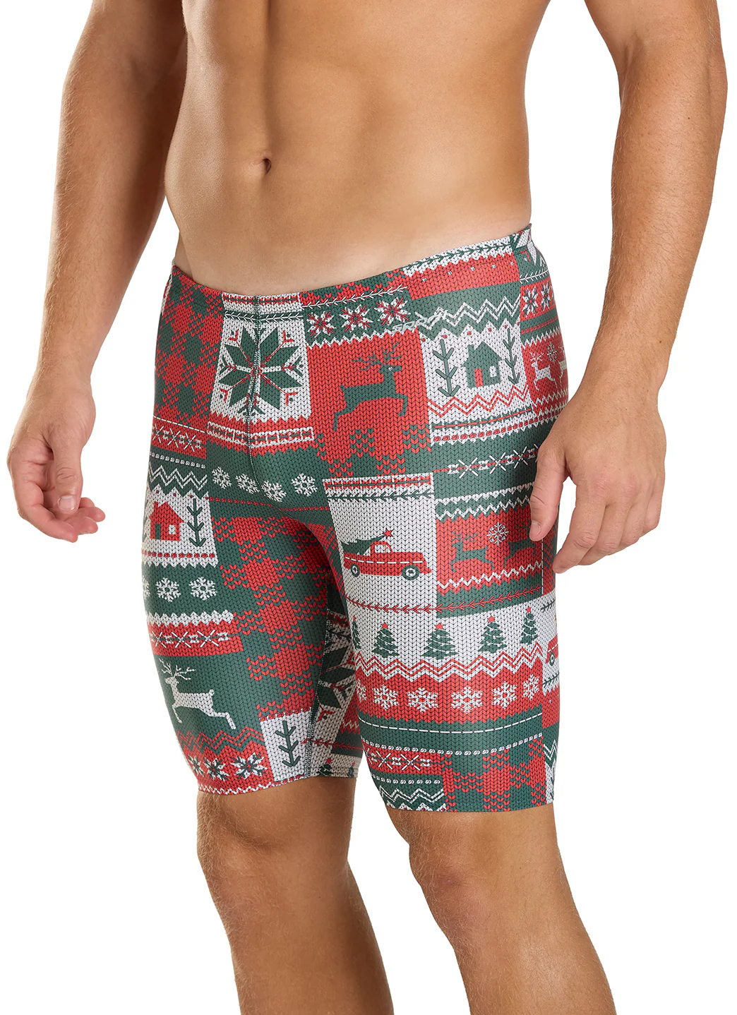 Sporti Granny Sweater Patchwork Pines Jammer Swimsuit (22-44) - Image 11