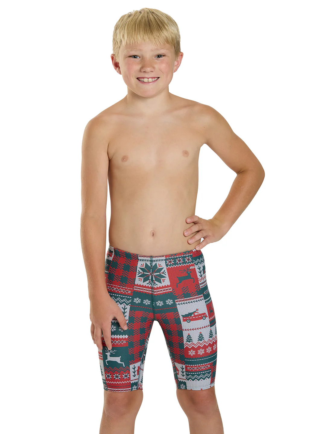 Sporti Granny Sweater Patchwork Pines Jammer Swimsuit (22-44) - Image 16