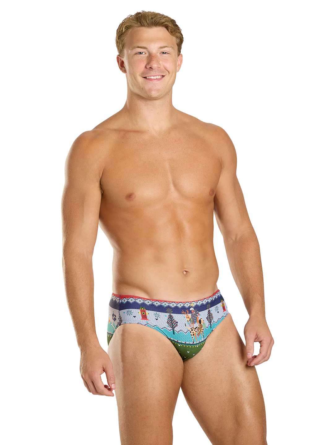 Sporti Granny Sweater Pawliday Cheer Brief Swimsuit (26-40) - Image 3