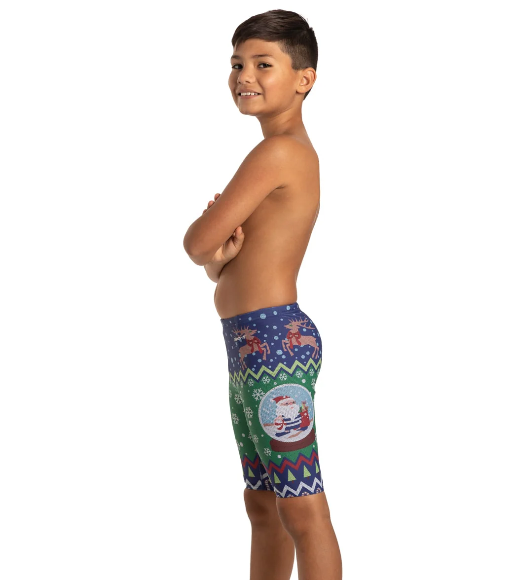 Sporti Granny Sweater Santa Snow Globe Jammer Swimsuit Youth (22-28)
