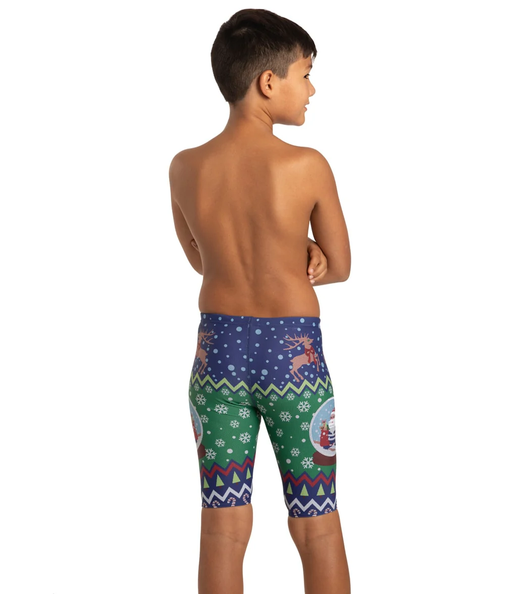 Sporti Granny Sweater Santa Snow Globe Jammer Swimsuit Youth (22-28) - Image 4