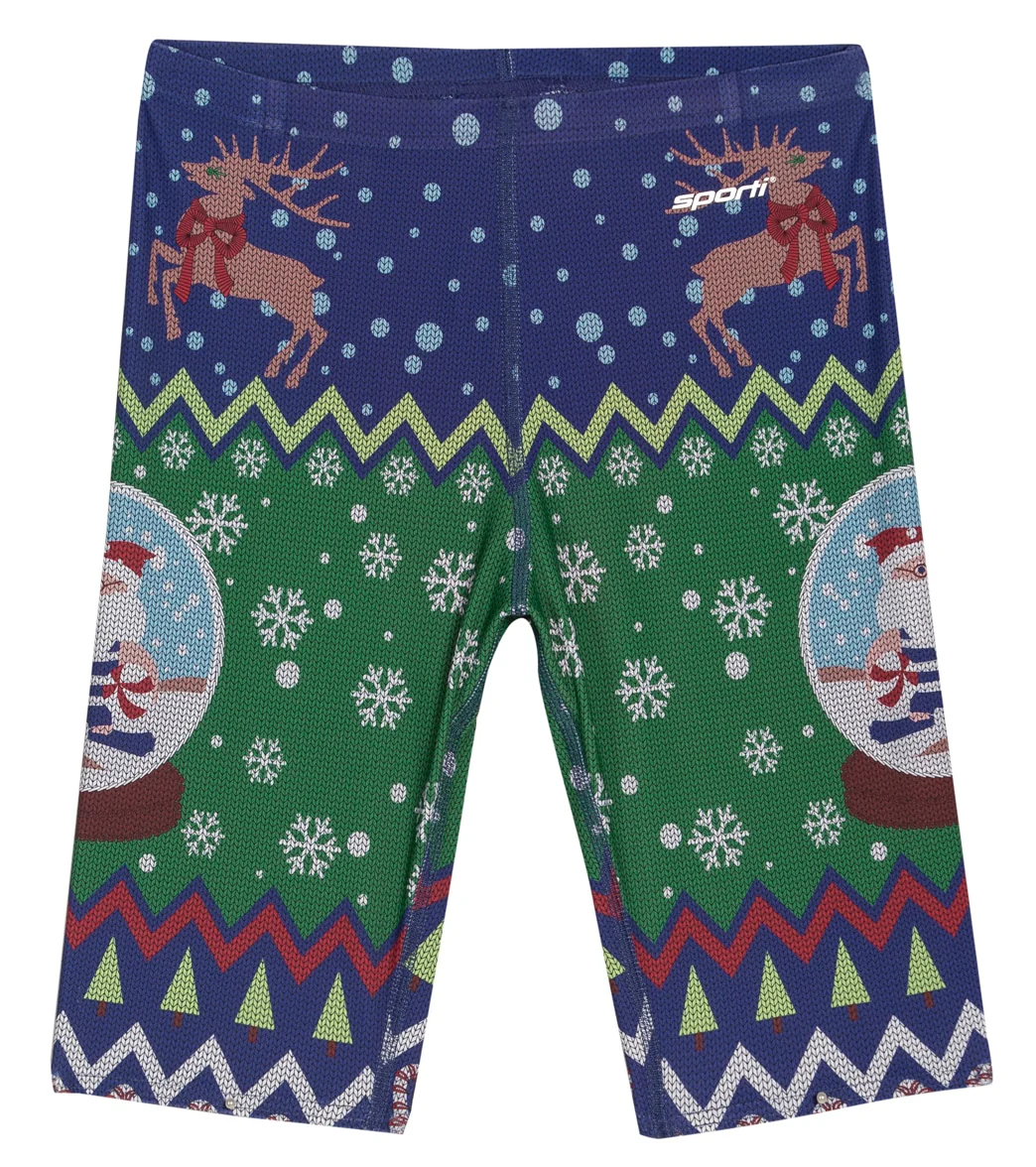Sporti Granny Sweater Santa Snow Globe Jammer Swimsuit Youth (22-28) - Image 5