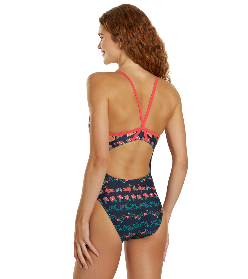 Sporti Granny Sweater Woodland Thin Strap One Piece Swimsuit (22-44) - Image 9
