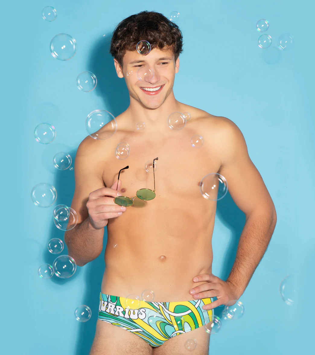 Sporti Groovy Zodiac Aquarius Brief Swimsuit (26-40) - Image 3