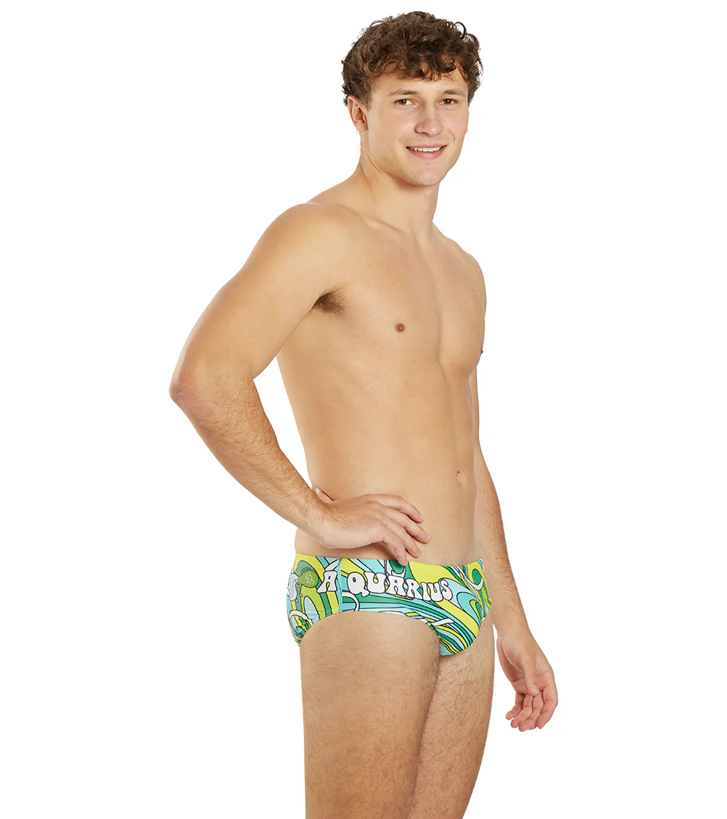 Sporti Groovy Zodiac Aquarius Brief Swimsuit (26-40) - Image 5