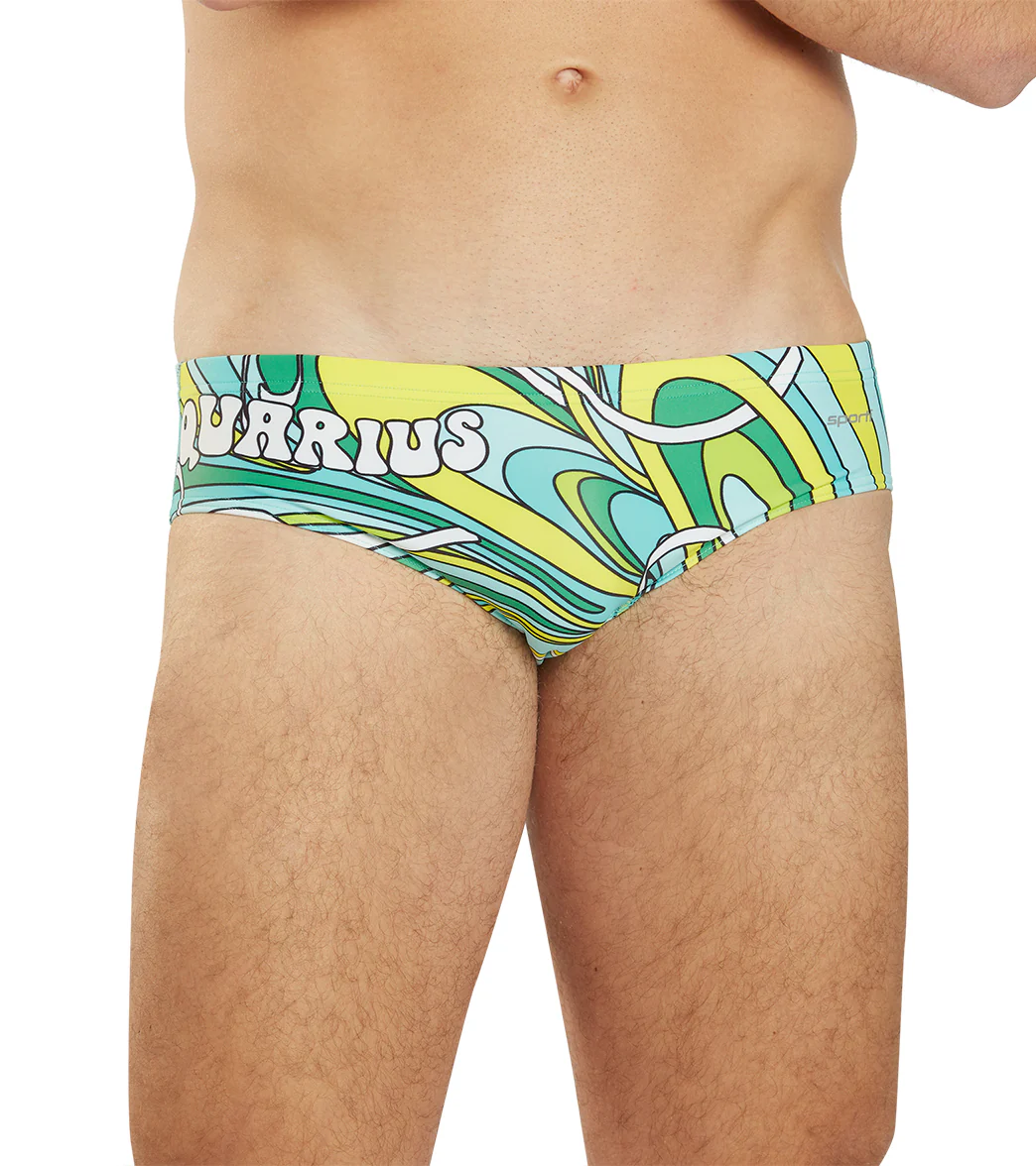 Sporti Groovy Zodiac Aquarius Brief Swimsuit (26-40) - Image 8