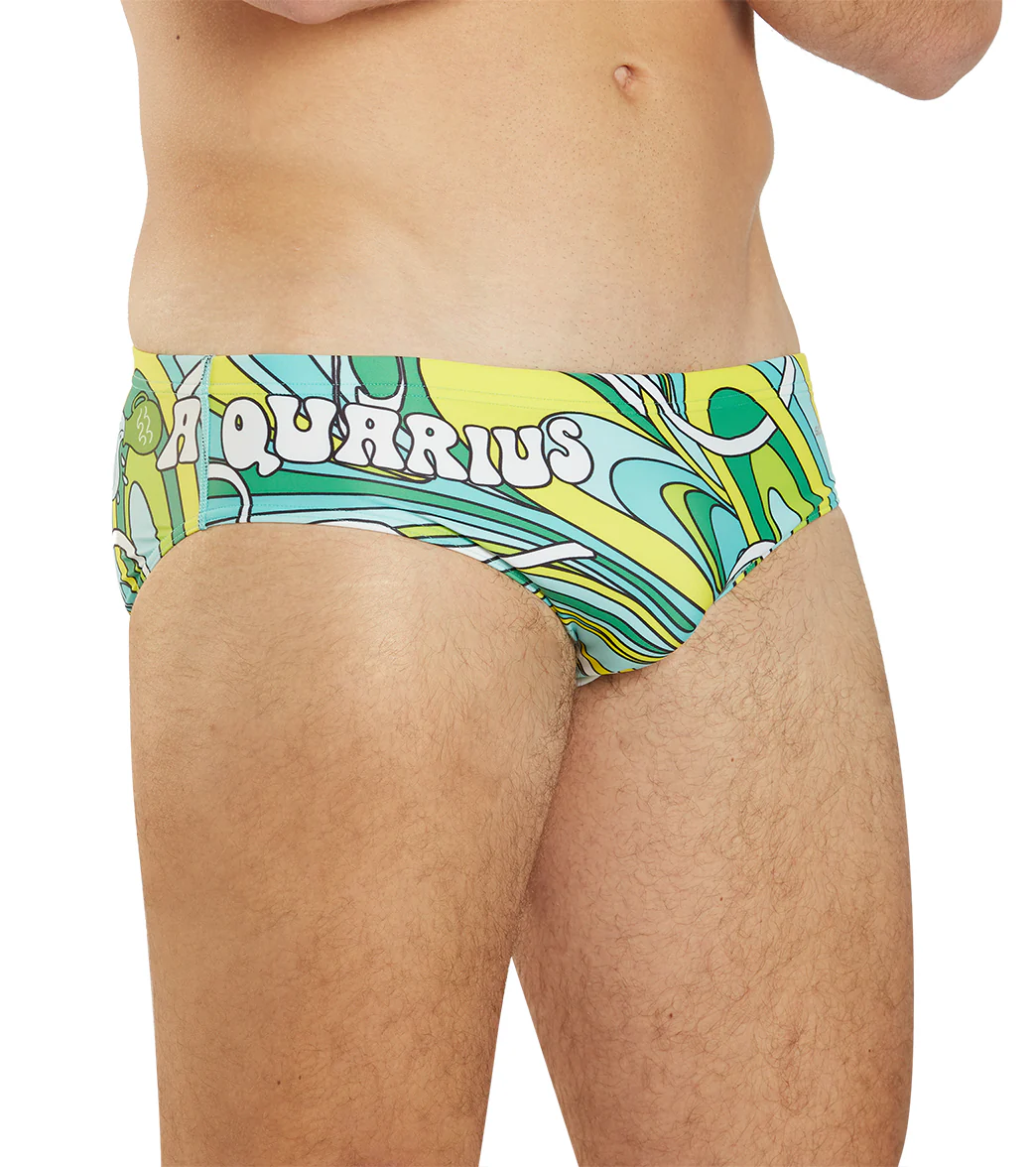 Sporti Groovy Zodiac Aquarius Brief Swimsuit (26-40) - Image 9
