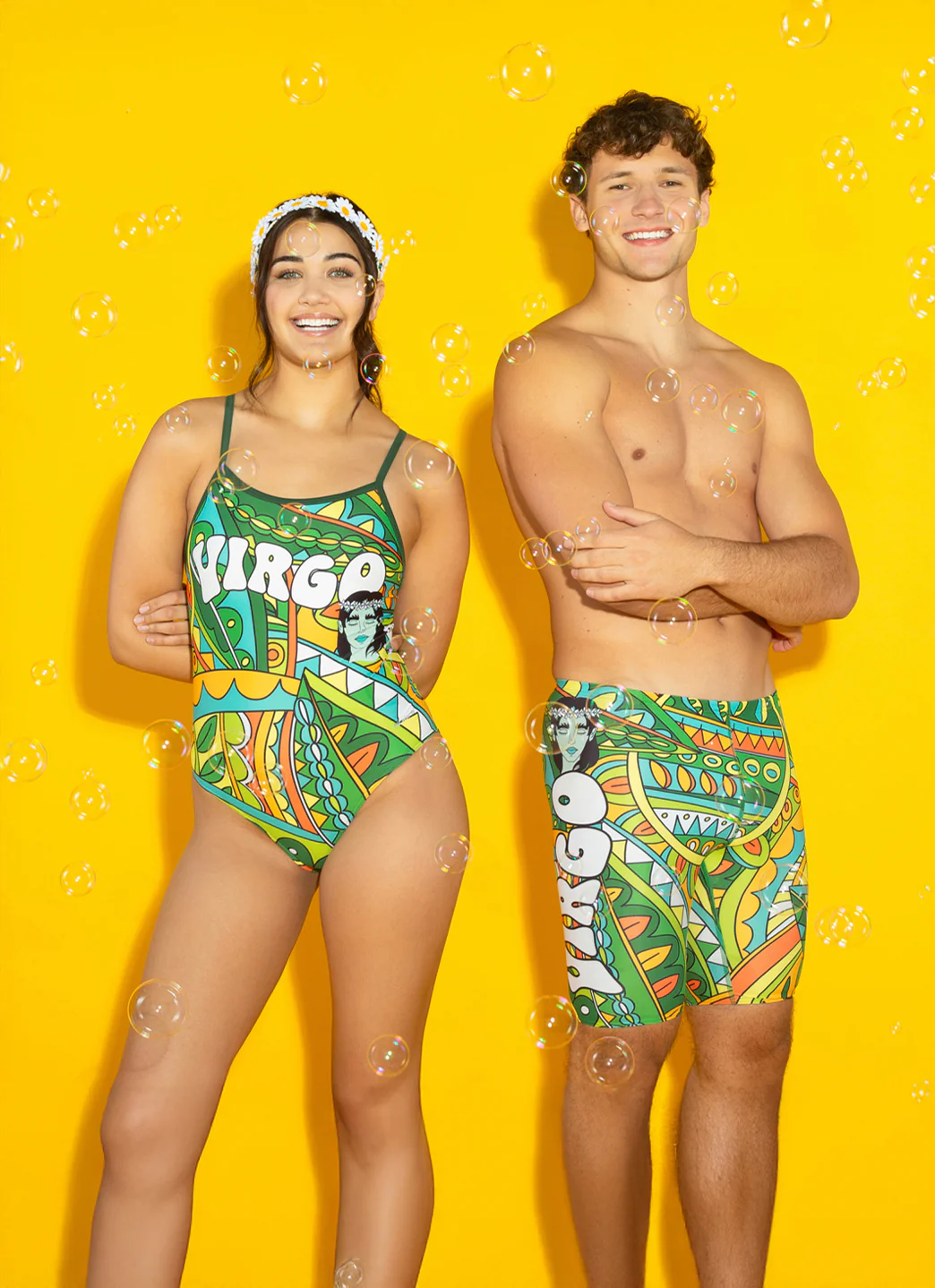 Sporti Groovy Zodiac Virgo Jammer Swimsuit (24-40) - Image 5