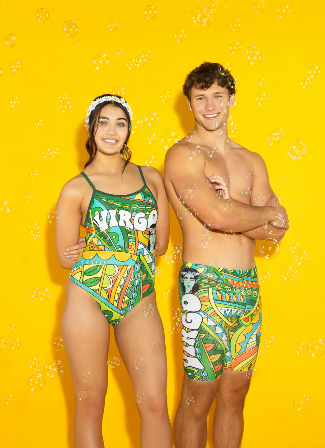 Sporti Groovy Zodiac Virgo Thin Strap One Piece Swimsuit (22-44) - Image 4