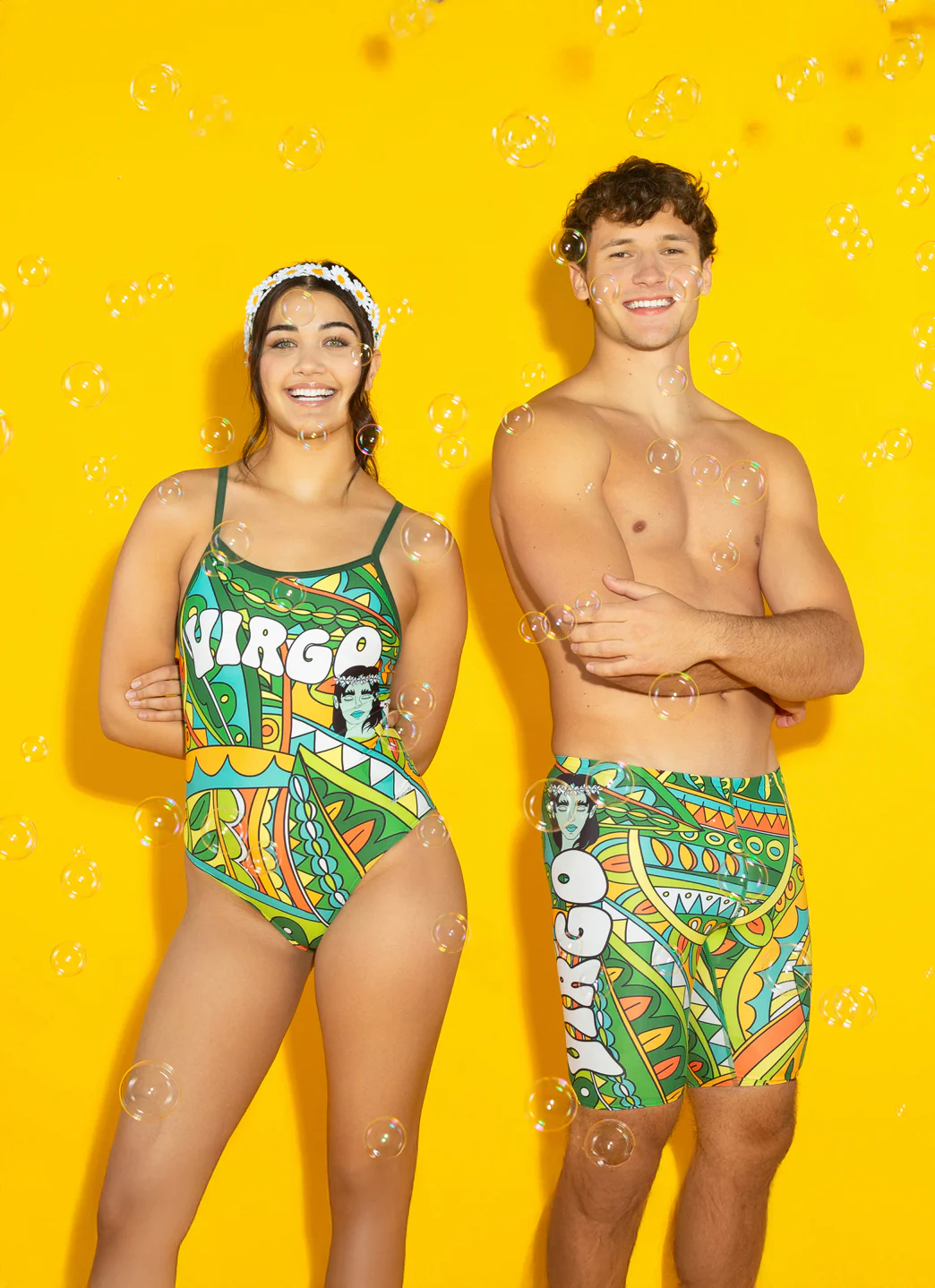 Sporti Groovy Zodiac Virgo Thin Strap One Piece Swimsuit (22-44) - Image 6